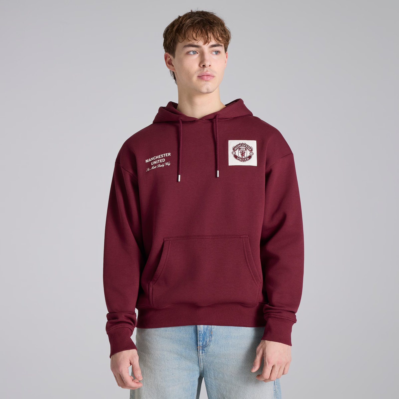 Manchester United Theatre of Dreams Hoodie Burgundy